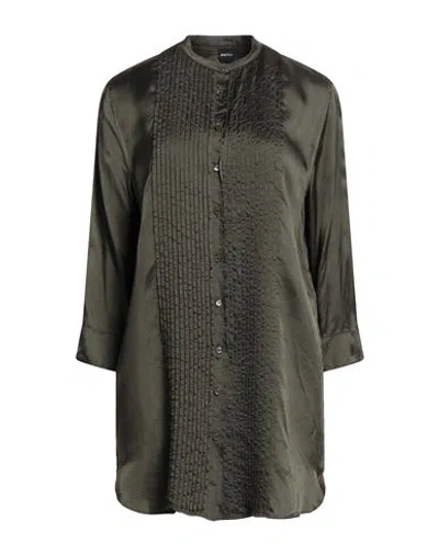 Aspesi Woman Shirt Military Green Size 6 Viscose