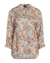 Aspesi Woman Shirt Orange Size 6 Viscose, Silk In Orange