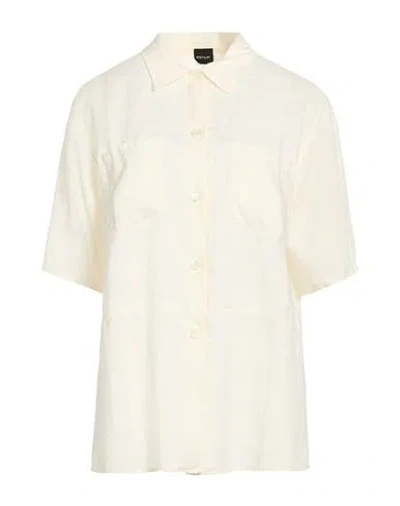 Aspesi Woman Shirt Pastel Yellow Size 0 Linen