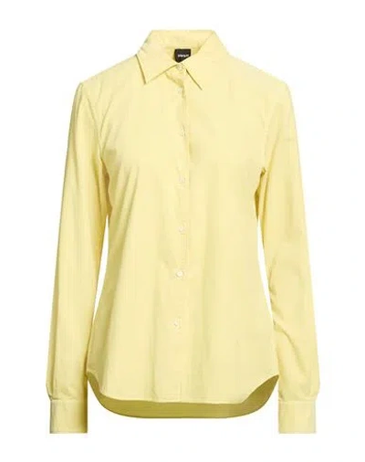 Aspesi Woman Shirt Pastel Yellow Size 6 Cotton