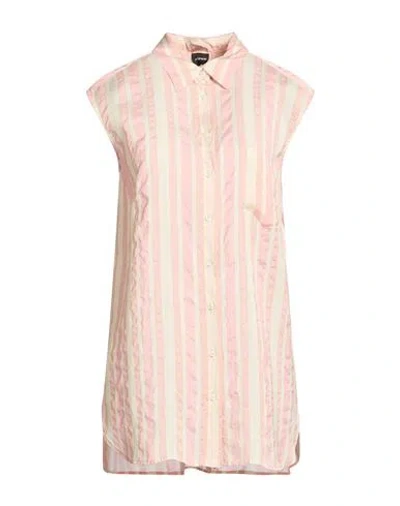 Aspesi Woman Shirt Pink Size 0 Viscose, Silk In Multi