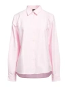 Aspesi Woman Shirt Pink Size 8 Cotton
