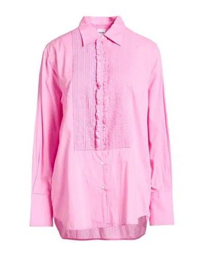 Aspesi Woman Shirt Pink Size 8 Cotton
