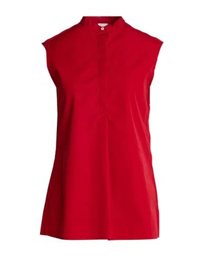 Aspesi Woman Shirt Red Size 2 Cotton