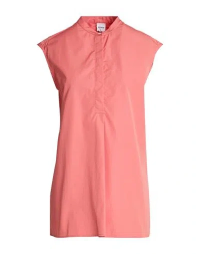 Aspesi Woman Shirt Salmon Pink Size 2 Cotton