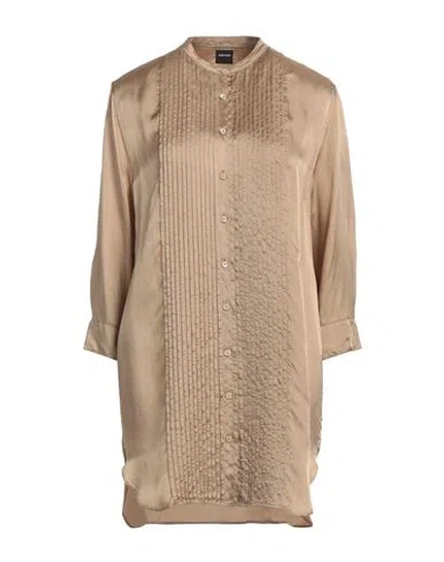 Aspesi Woman Shirt Sand Size 4 Viscose In Beige