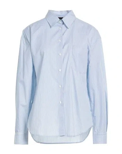 Aspesi Woman Shirt Sky Blue Size 2 Cotton