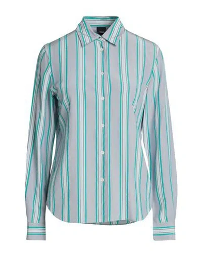 Aspesi Woman Shirt Turquoise Size 0 Silk In Blue