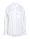 Aspesi Woman Shirt White Size 12 Linen In White