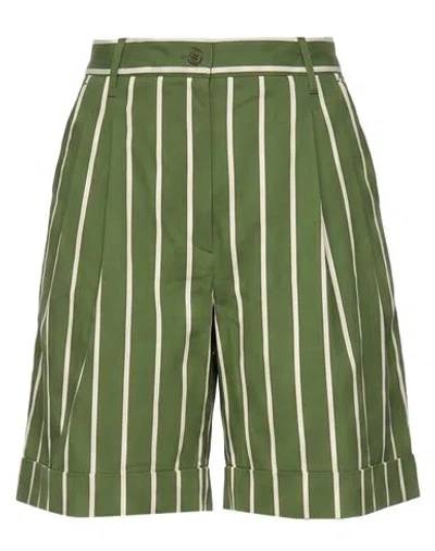 Aspesi Woman Shorts & Bermuda Shorts Green Size 2 Wool, Polyamide