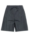 Aspesi Woman Shorts & Bermuda Shorts Midnight Blue Size 10 Cotton, Linen In Blue