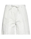 Aspesi Woman Shorts & Bermuda Shorts White Size 4 Cotton, Linen