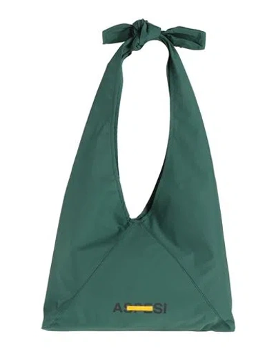 Aspesi Woman Shoulder Bag Emerald Green Size - Textile Fibers