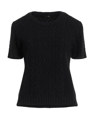 Aspesi Woman Sweater Black Size 8 Virgin Wool