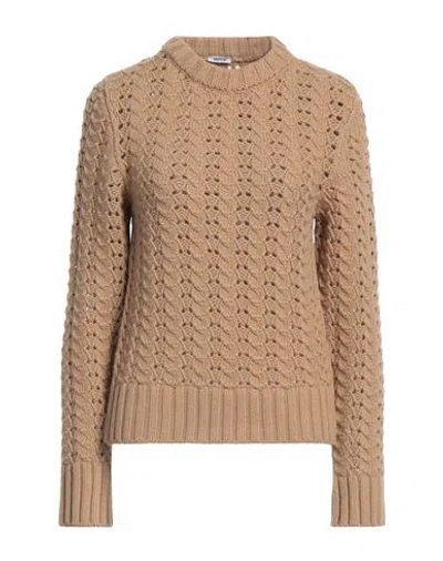 Aspesi Woman Sweater Camel Size 8 Virgin Wool In Neutral