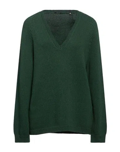 Aspesi Woman Sweater Dark Green Size 4 Virgin Wool