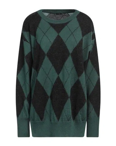 ASPESI ASPESI WOMAN SWEATER GREEN SIZE 6 ACRYLIC, POLYESTER, MOHAIR WOOL