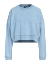Aspesi Woman Sweatshirt Light Blue Size Xl Cotton In Blue