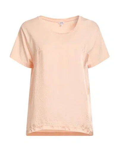 Aspesi Woman T-shirt Apricot Size M Cotton, Viscose In Orange
