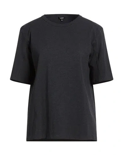 Aspesi Woman T-shirt Charcoal Size Xl Cotton, Elastane In Gray