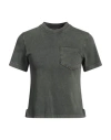 Aspesi Woman T-shirt Green Size L Cotton