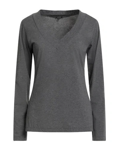 Aspesi Woman T-shirt Grey Size L Cotton, Elastane