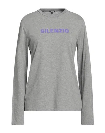 Aspesi Woman T-shirt Grey Size S Cotton, Polyester