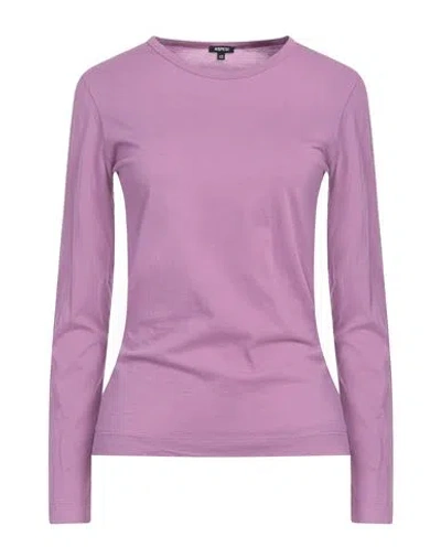 Aspesi Woman T-shirt Mauve Size Xs Cotton In Purple
