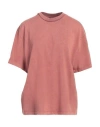 Aspesi Woman T-shirt Rust Size Xl Cotton In Red