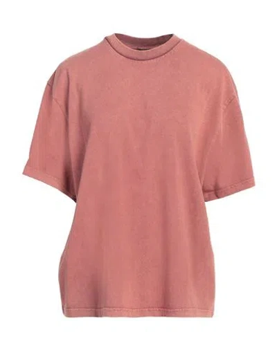 Aspesi Woman T-shirt Rust Size Xl Cotton In Red