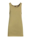 ASPESI ASPESI WOMAN TANK TOP KHAKI SIZE XL COTTON