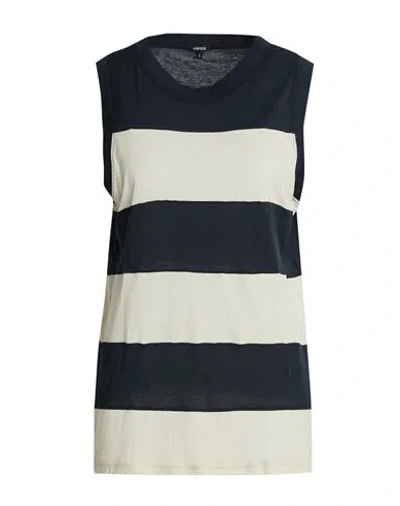 Aspesi Woman Tank Top Navy Size L Cotton