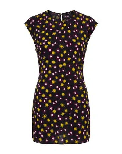 Aspesi Woman Top Black Size 2 Silk In Multi