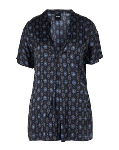 Aspesi Woman Top Black Size 8 Viscose