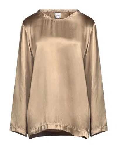 Aspesi Woman Top Camel Size 8 Viscose In Neutral