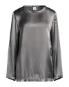 Aspesi Woman Top Grey Size 8 Viscose