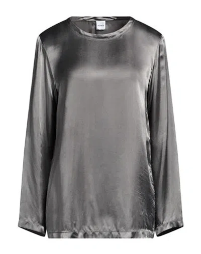 Aspesi Woman Top Grey Size 8 Viscose In Gray