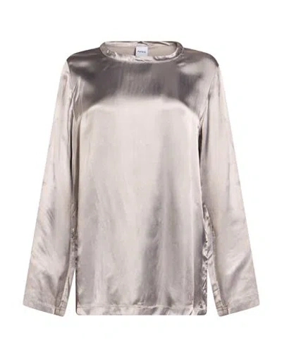 Aspesi Woman Top Lead Size 4 Viscose In Gray