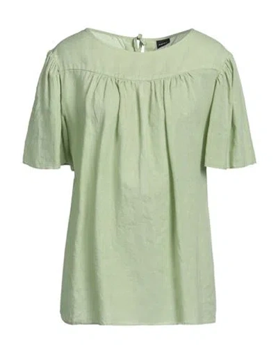 Aspesi Woman Top Light Green Size 6 Linen