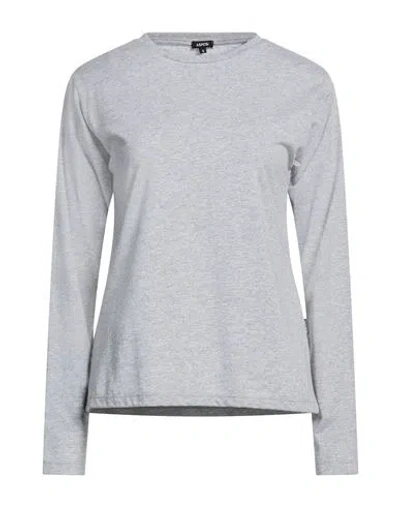 Aspesi Woman Top Light Grey Size S Cotton