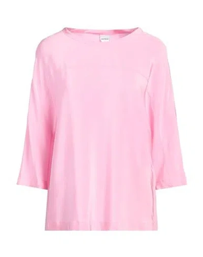 Aspesi Woman Top Pink Size 2 Silk