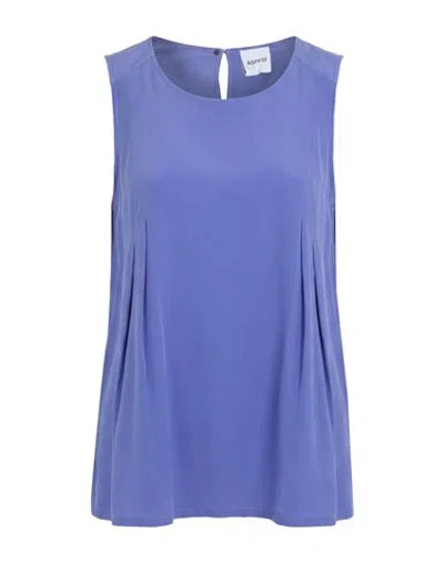 Aspesi Woman Top Purple Size 4 Silk