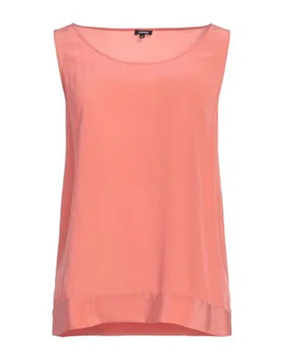 Aspesi Woman Top Salmon Pink Size 4 Silk