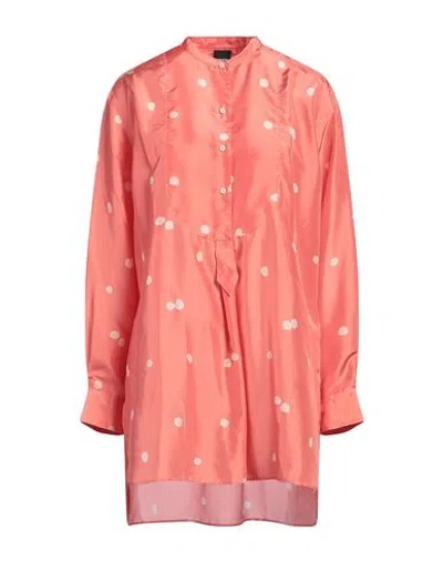 Aspesi Woman Top Salmon Pink Size 8 Silk