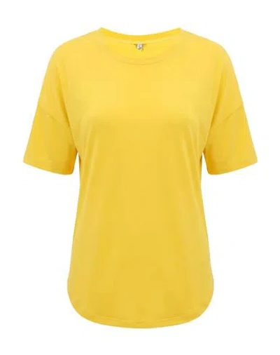 Aspesi Woman Top Yellow Size 2 Silk