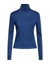 Aspesi Woman Turtleneck Blue Size 4 Wool