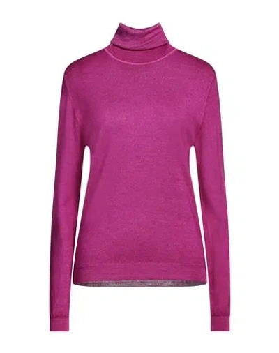 Aspesi Woman Turtleneck Garnet Size 10 Wool In Red