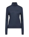 Aspesi Woman Turtleneck Navy Blue Size 8 Wool In Navy Blue
