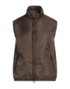 Aspesi Woman Vest Dark Green Size S Polyamide In Brown