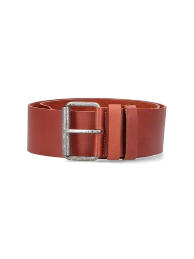 Aspesi Women's 100% Leather Belt In Brown